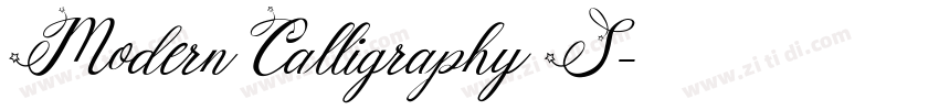 Modern Calligraphy S字体转换